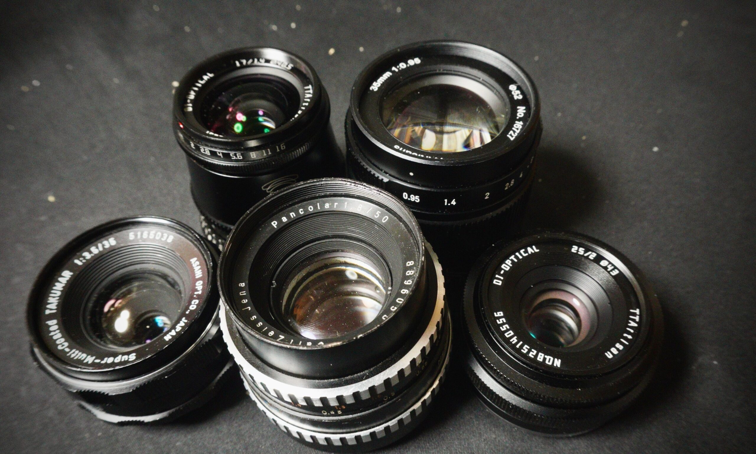 単焦点レンズ5本まとめて撮影