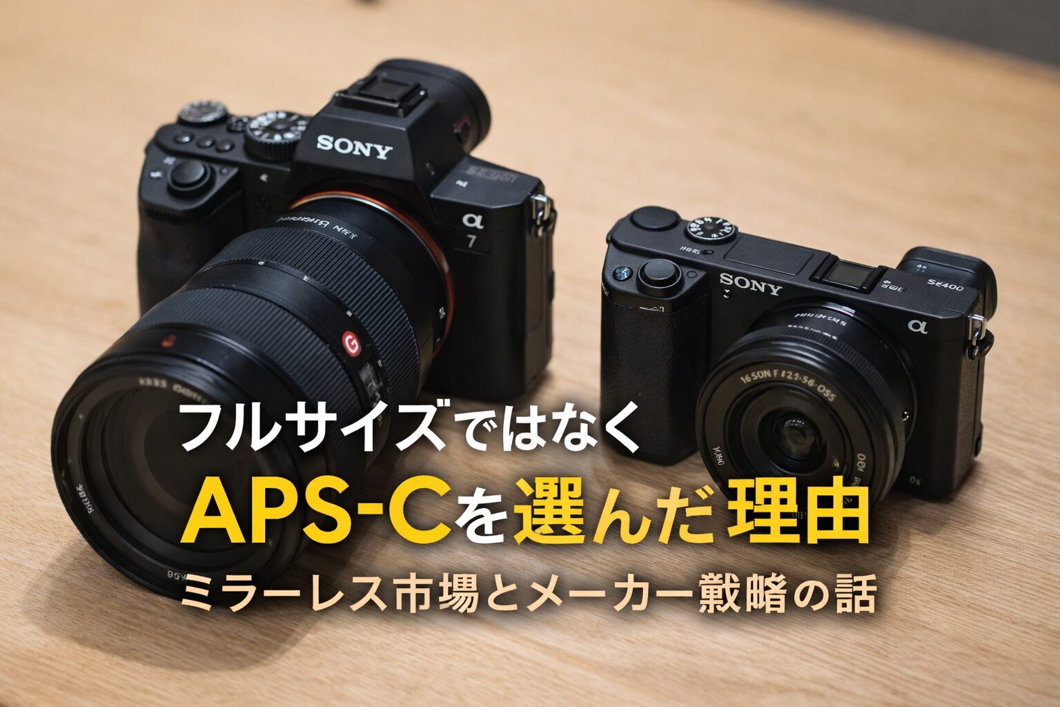 フルサイズではなく、APS-Cを選んだ理由のアイキャッチ画像